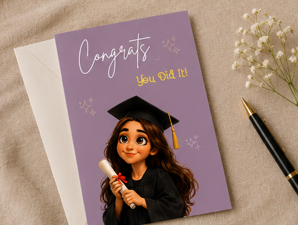 Congratulations Graduate!- Graduation Celebration Card For Her