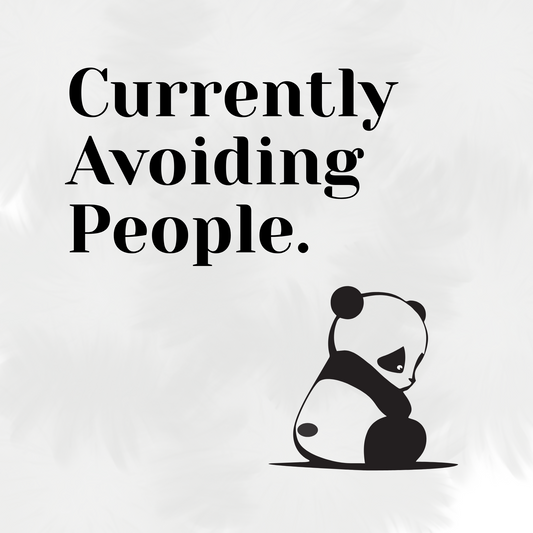 Currently Avoiding People — Canvas Print 🙃