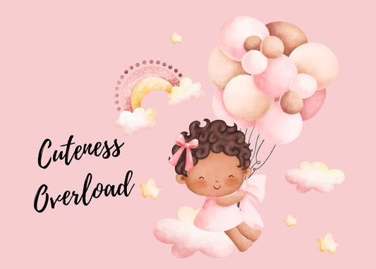 Cuteness Overload – New Baby Girl Greeting Card