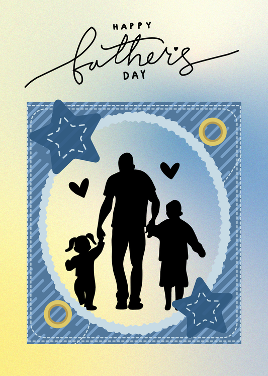 Happy Father’s Day Silhouette Greeting Card