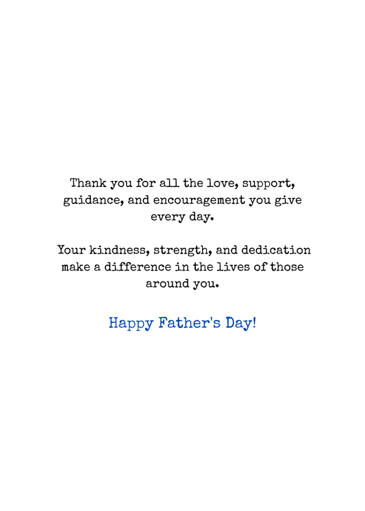 Happy Father’s Day Silhouette Greeting Card