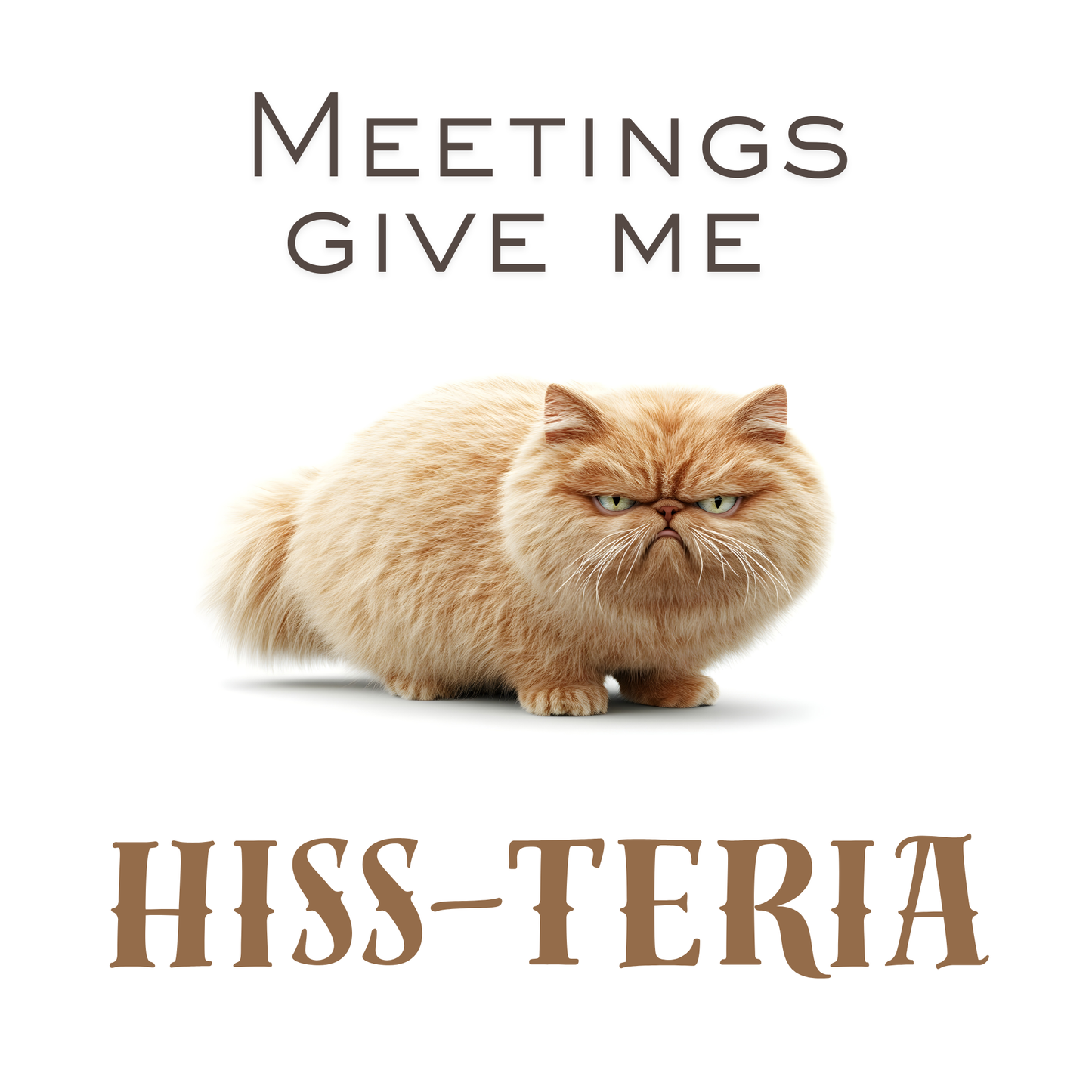 Meeting Give Me Hiss-teria Work Home Canvas