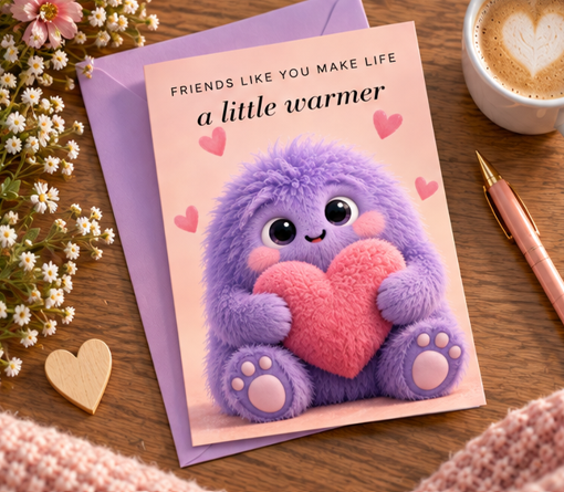 Friends Like You Make Life a Little Warmer – Friendship Card