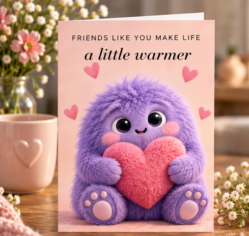 Friends Like You Make Life a Little Warmer – Friendship Card