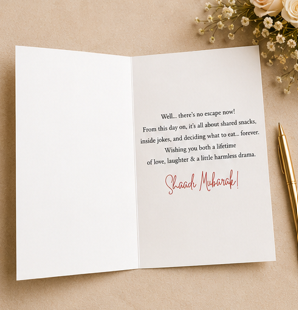 He Said Yes – Funny Desi Engagement Card