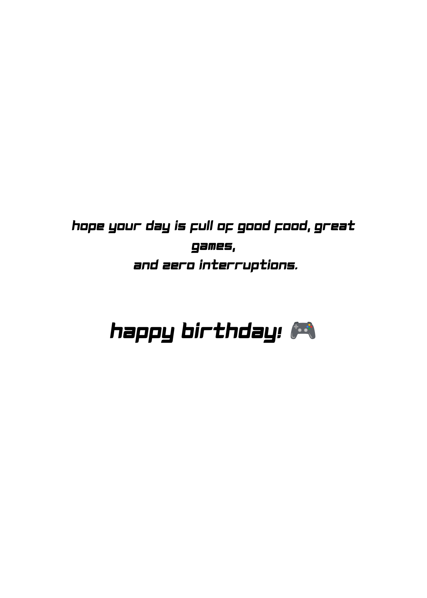 Level Up Your Birthday – Funny Gamer Birthday Greeting Card g