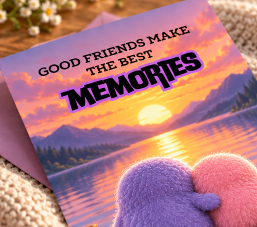 Good Friends Make the Best Memories – Friendship Greeting Card
