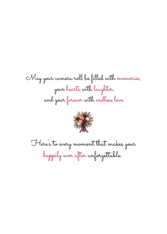 Happily Ever After – Modern South Asian Wedding Greeting Card