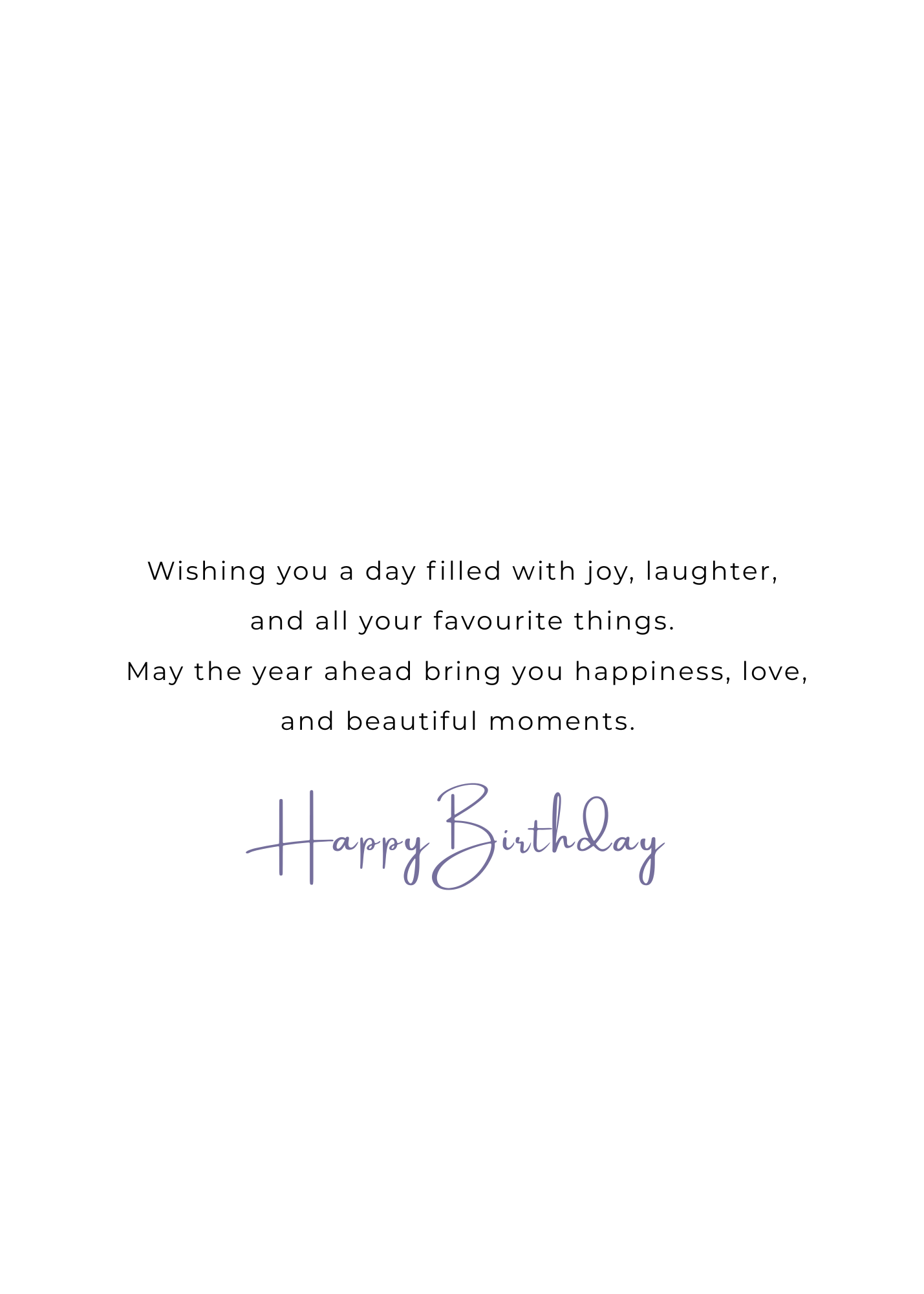 Happy Birthday Balloon Gift Card – Elegant 5x7 Birthday Greeting Card