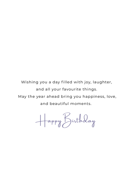 Happy Birthday Balloon Gift Card – Elegant 5x7 Birthday Greeting Card