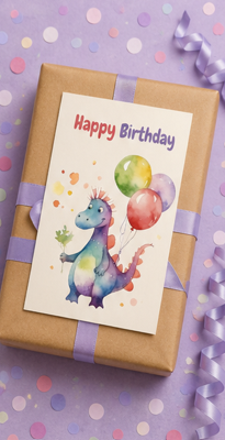 Happy Birthday – Cute Kids Birthday Greeting Card
