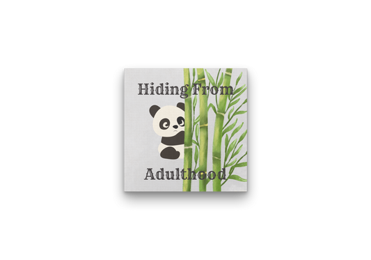 Hiding From Adulthood - Canvas Print