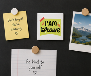 I Am Brave – Inspirational 4×4 Fridge Magnet
