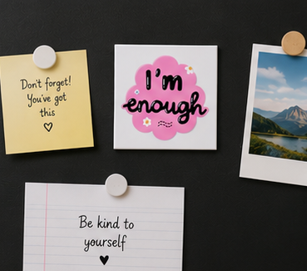 I Am Enough – Inspirational 4×4 Fridge Magnet