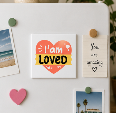 I Am Loved – Inspirational 4×4 Fridge Magnet