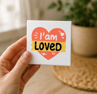I Am Loved – Inspirational 4×4 Fridge Magnet