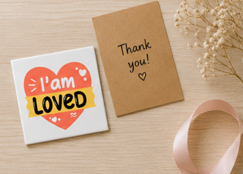 I Am Loved – Inspirational 4×4 Fridge Magnet