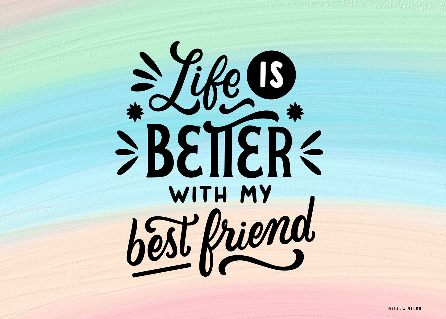 Life Is Better With My Best Friend Acrylic Prism – Cute Friendship Gift (5x7")