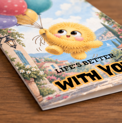 Life’s Better With You – Cute Friendship Greeting Card