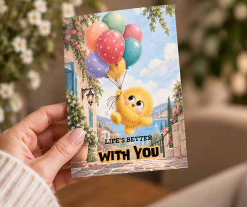 Life’s Better With You – Cute Friendship Greeting Card