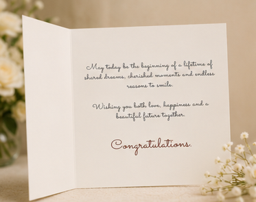 Love Always Wins – Elegant Wedding Congratulations Greeting Card