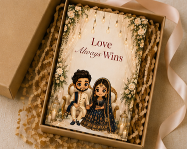 Love Always Wins – Elegant Wedding Congratulations Greeting Card