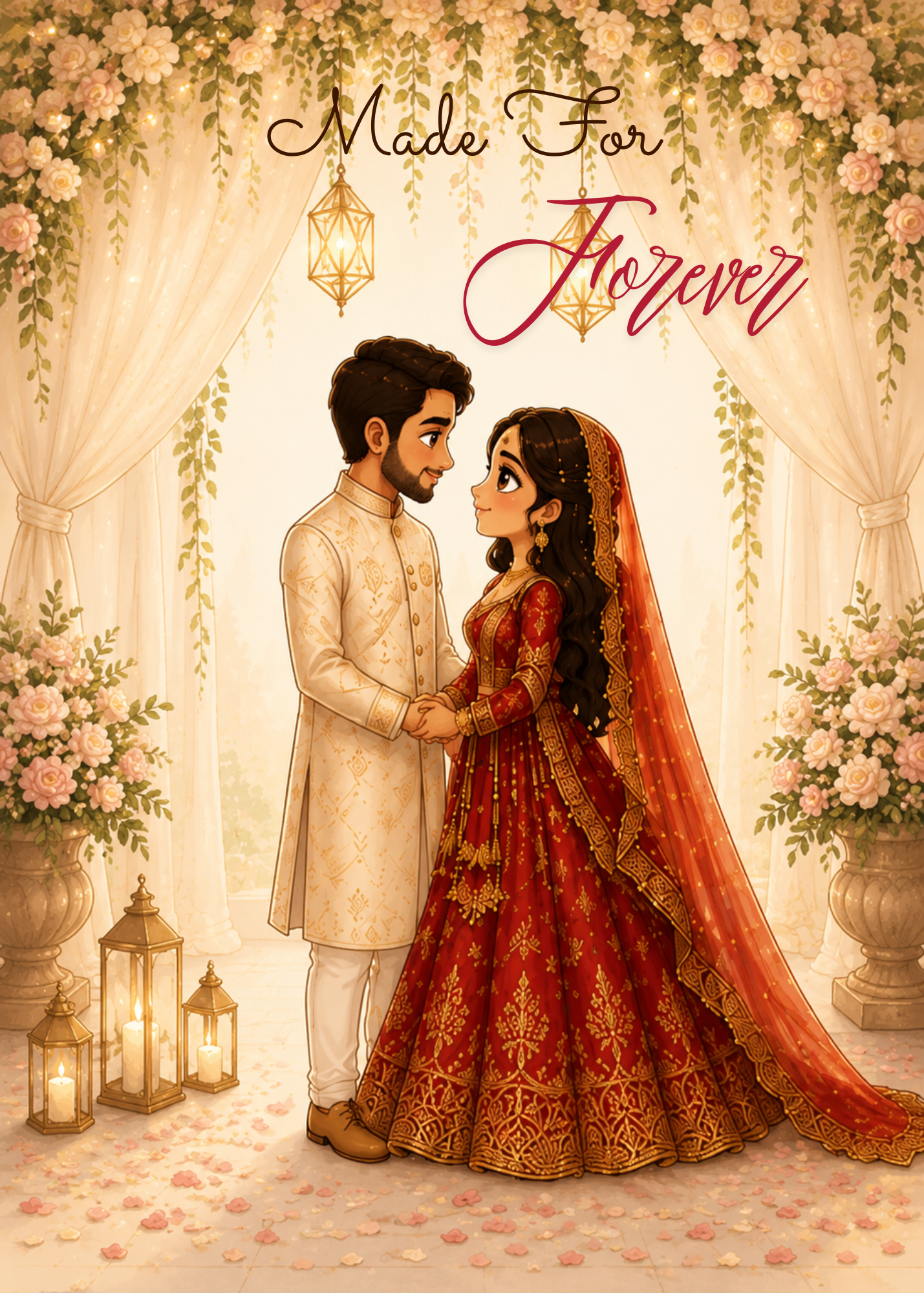 Made For Forever – South Asian Wedding Greeting Card