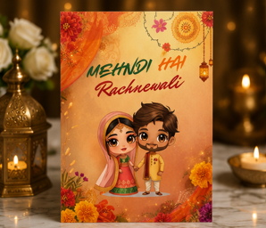 Mehndi Hai Rachnewali – Funny Desi Mehndi Card