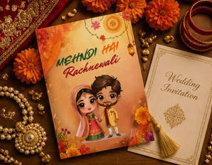 Mehndi Hai Rachnewali – Funny Desi Mehndi Card