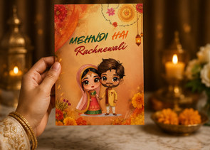 Mehndi Hai Rachnewali – Funny Desi Mehndi Card