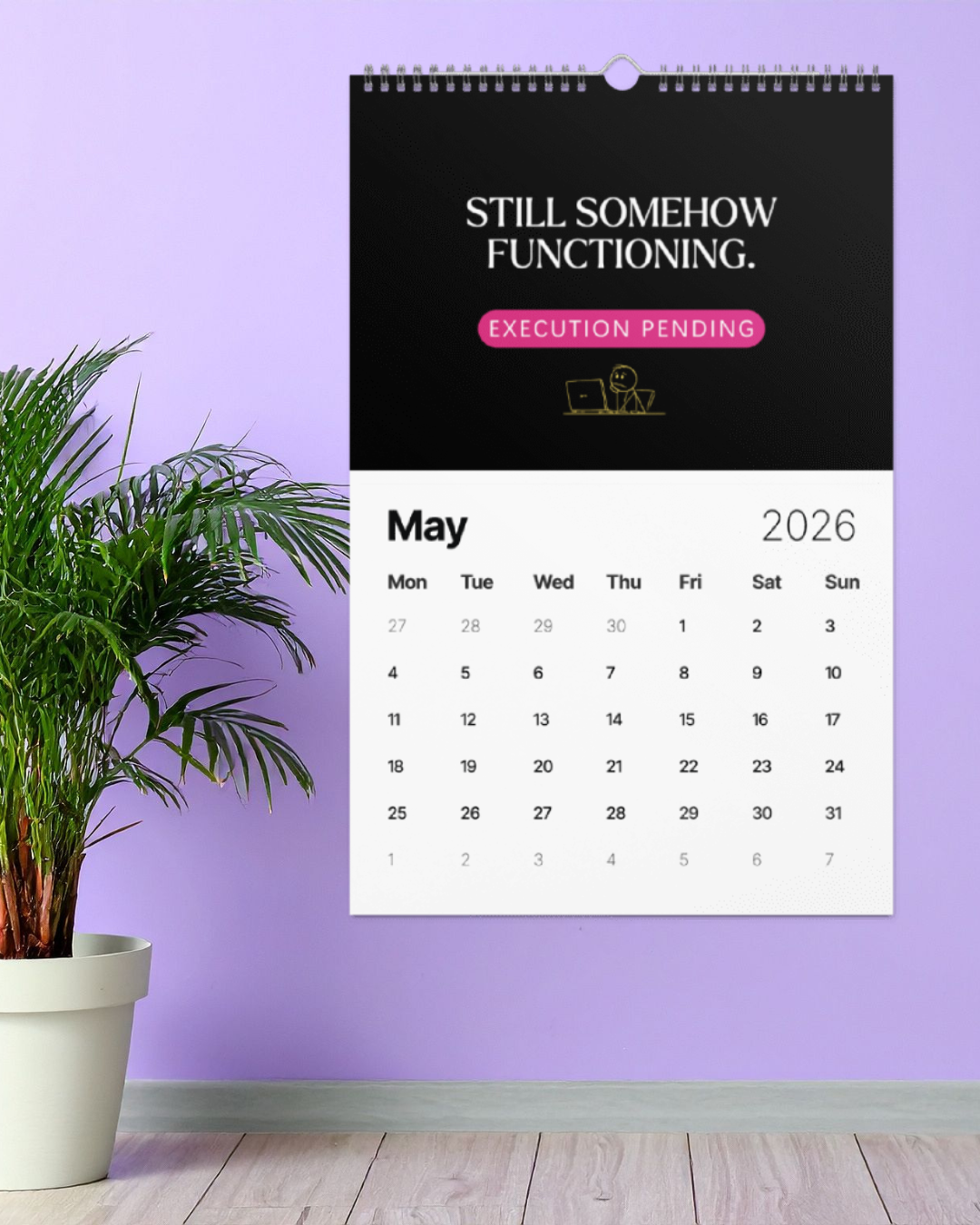 2026 Office Chaos & Comedy Calendar – “Gremlin Affirmations” Edition