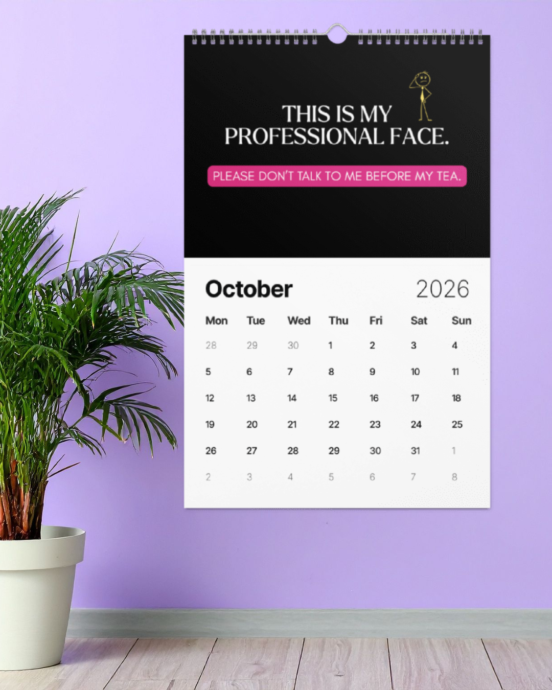 2026 Office Chaos & Comedy Calendar – “Gremlin Affirmations” Edition