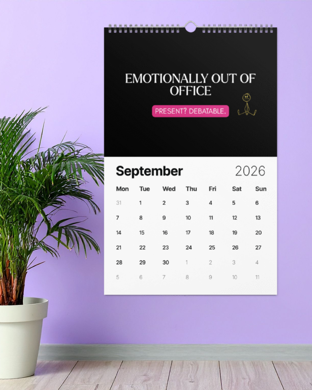 2026 Office Chaos & Comedy Calendar – “Gremlin Affirmations” Edition