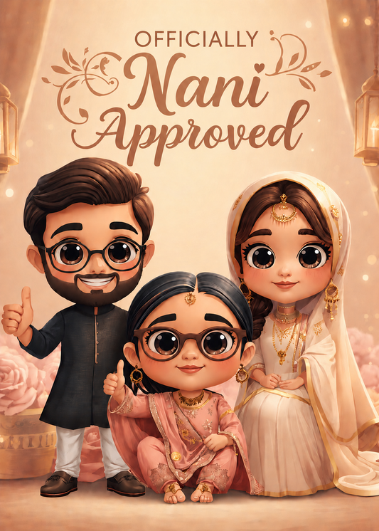 Officially Nani Approved – Funny Desi Wedding Card