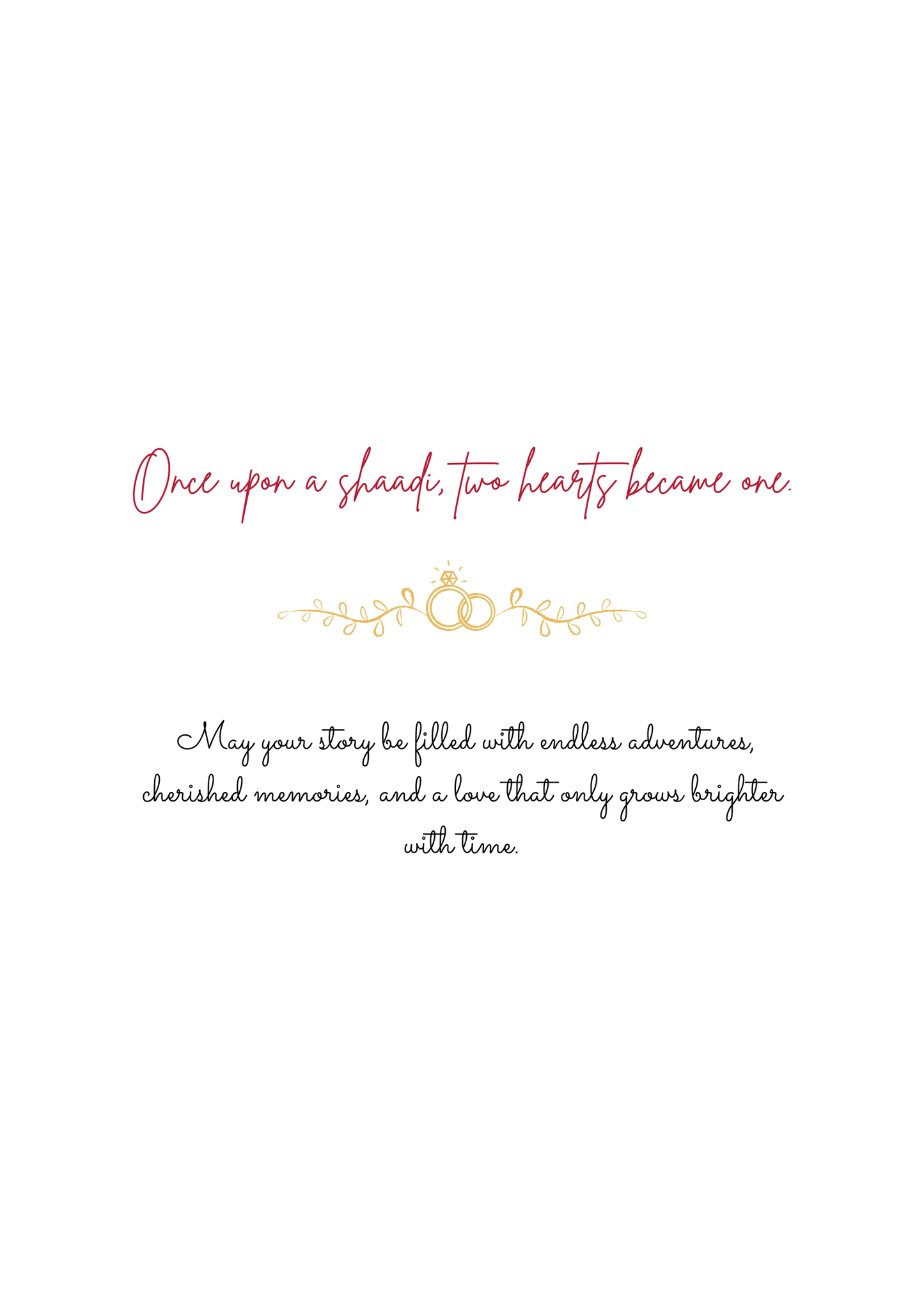Once Upon a Shaadi – South Asian Wedding Greeting Card