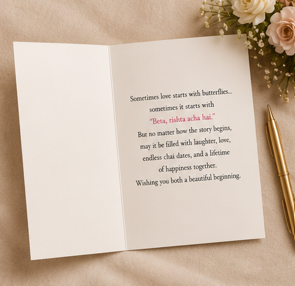 Plot Twist: It Was Arranged – Funny Desi Wedding Card