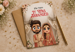 Plot Twist: It Was Arranged – Funny Desi Wedding Card