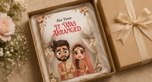 Plot Twist: It Was Arranged – Funny Desi Wedding Card