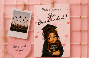 Plot Twist… She Graduated! – Funny Graduation Greeting Card