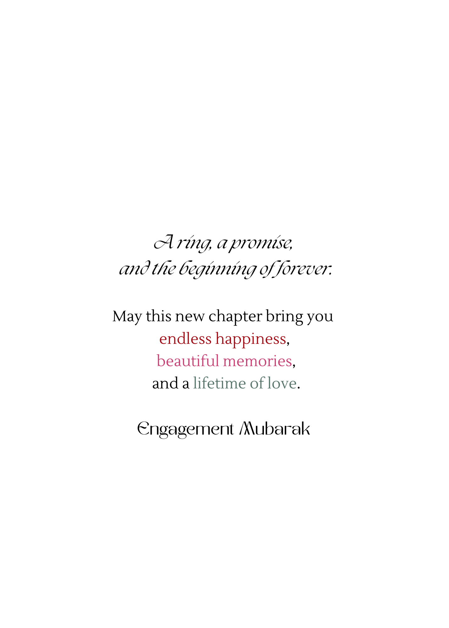 Promoted to Fiancé Engagement Greeting Card – Cute Couple Proposal Card