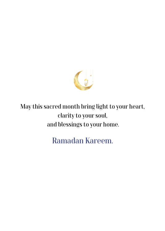 Ramadhan Kareem Mosque Silhouette Greeting Card