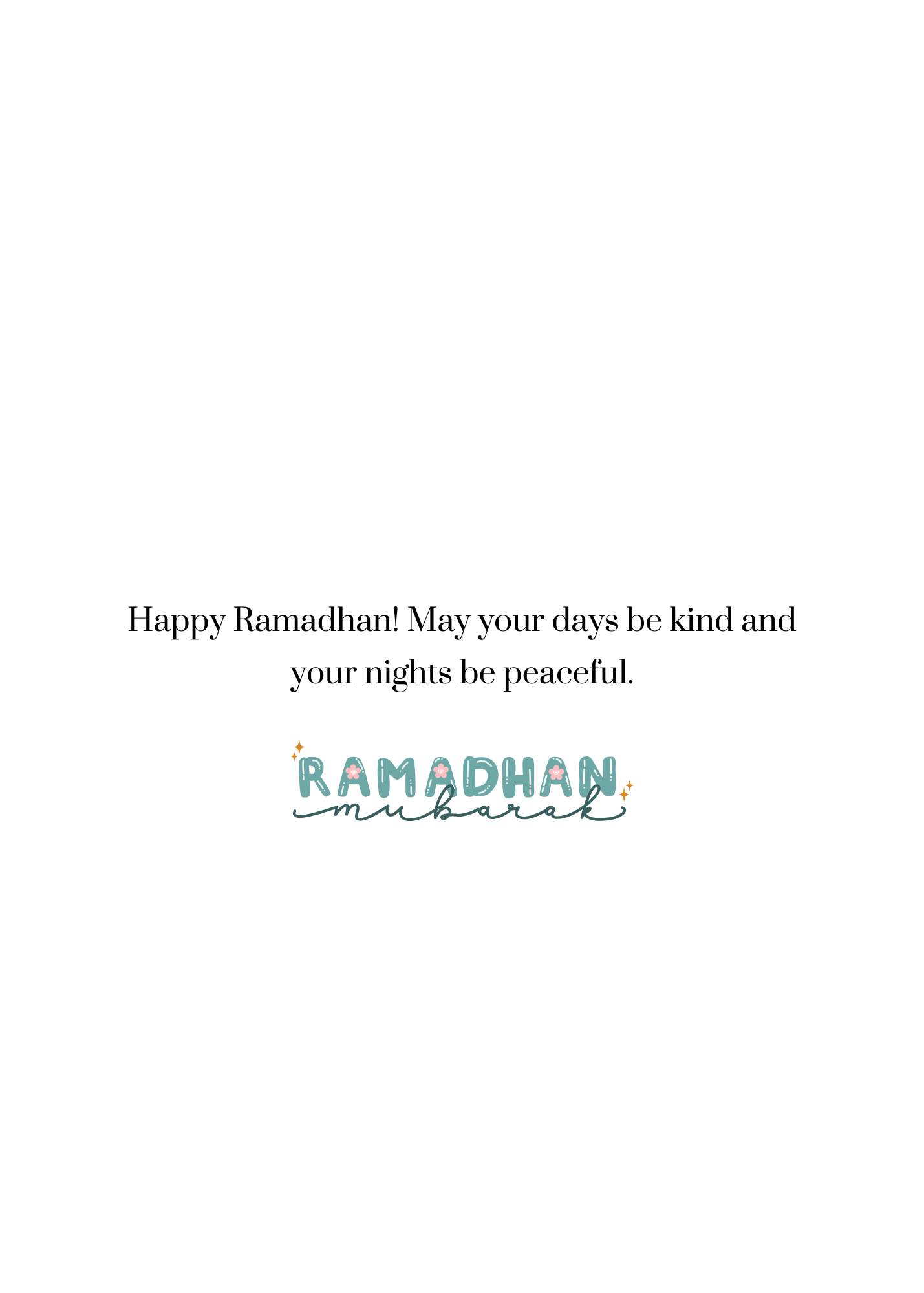 Ramadan Mubarak Greeting Card for Kids – Praying Children Illustration