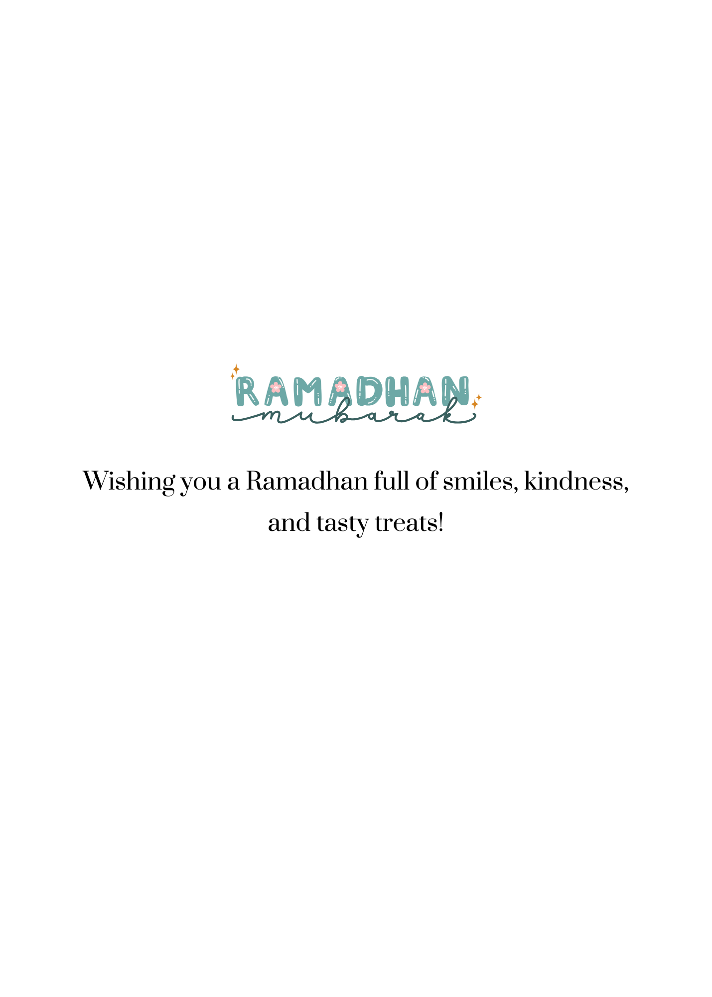 Ramadan Kareem Kids Greeting Card – Cute Crescent Moon & Child Illustration