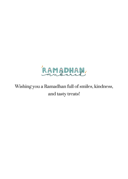 Ramadan Kareem Kids Greeting Card – Cute Crescent Moon & Child Illustration