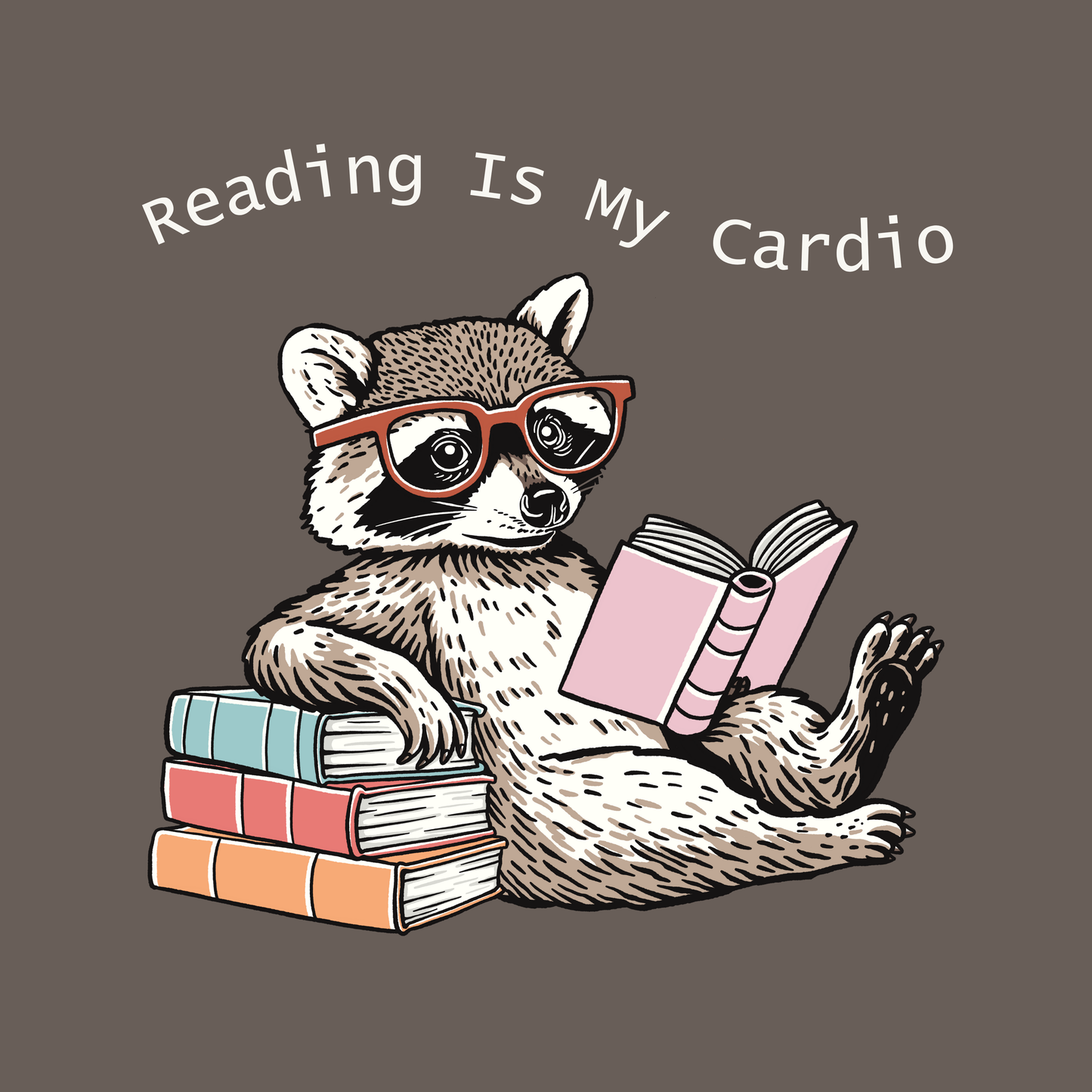 Reading Is My Cardio – Canvas Print (18"x18")