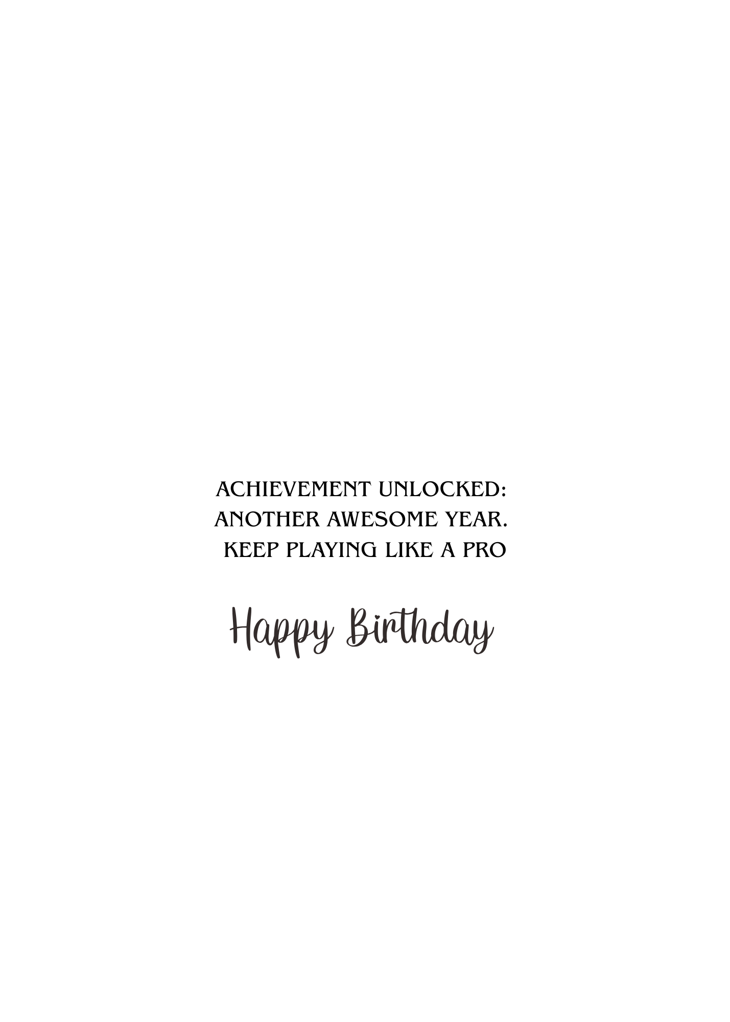Respawn Birthday Mode Card – Gamer Birthday Greeting Card (5x7")