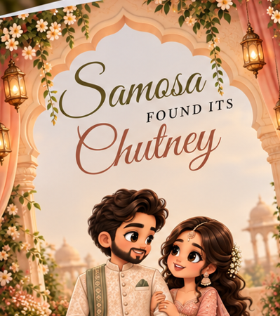 Samosa Found Its Chutney – Funny Desi Engagement Card