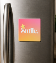 Smile. – Inspirational 4×4cm Fridge Magnet