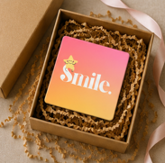 Smile. – Inspirational 4×4cm Fridge Magnet
