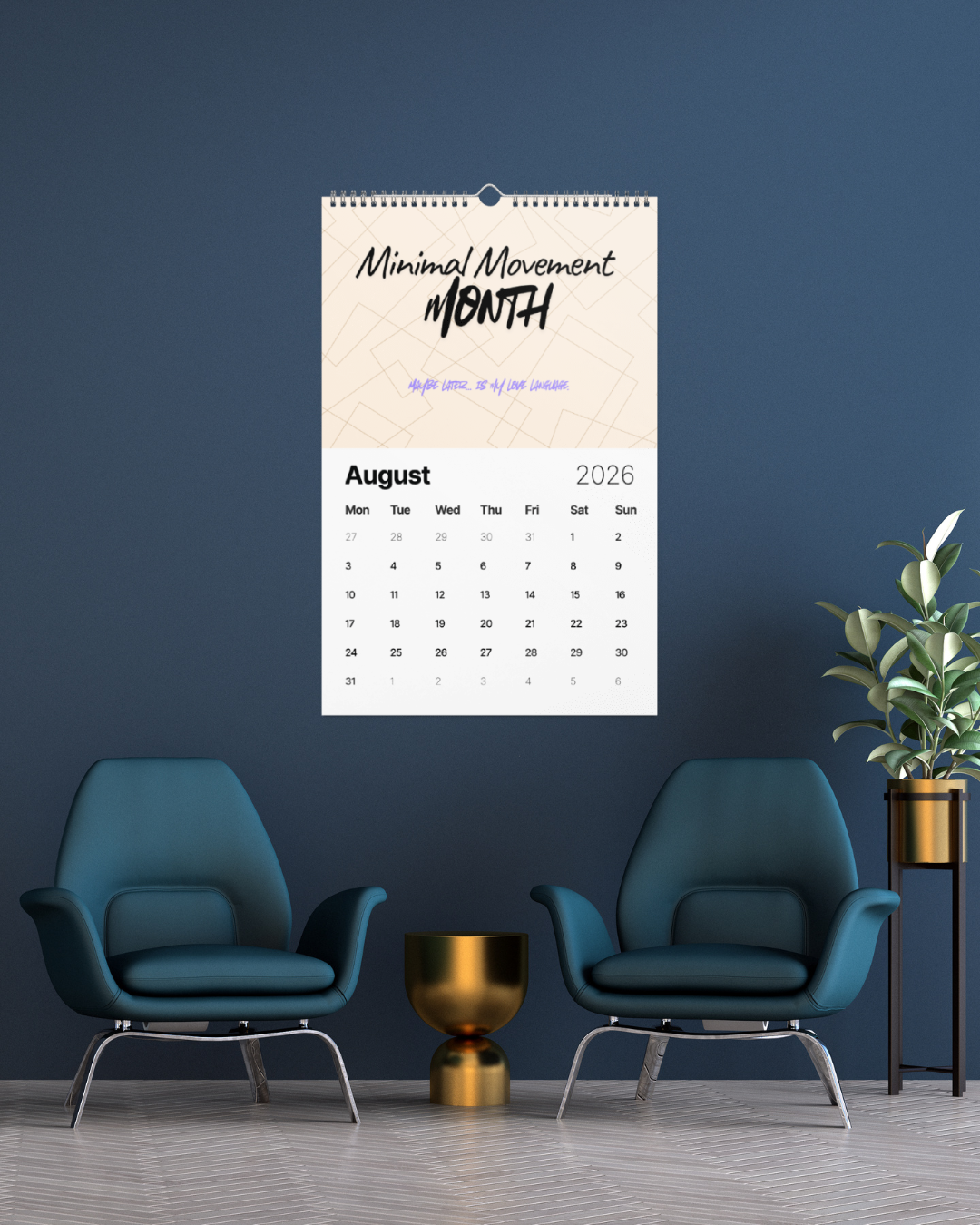 The Anti Productivity Calendar - 2026 Edition